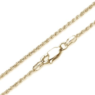 14K Yellow Gold 1.5mm Rope Chain